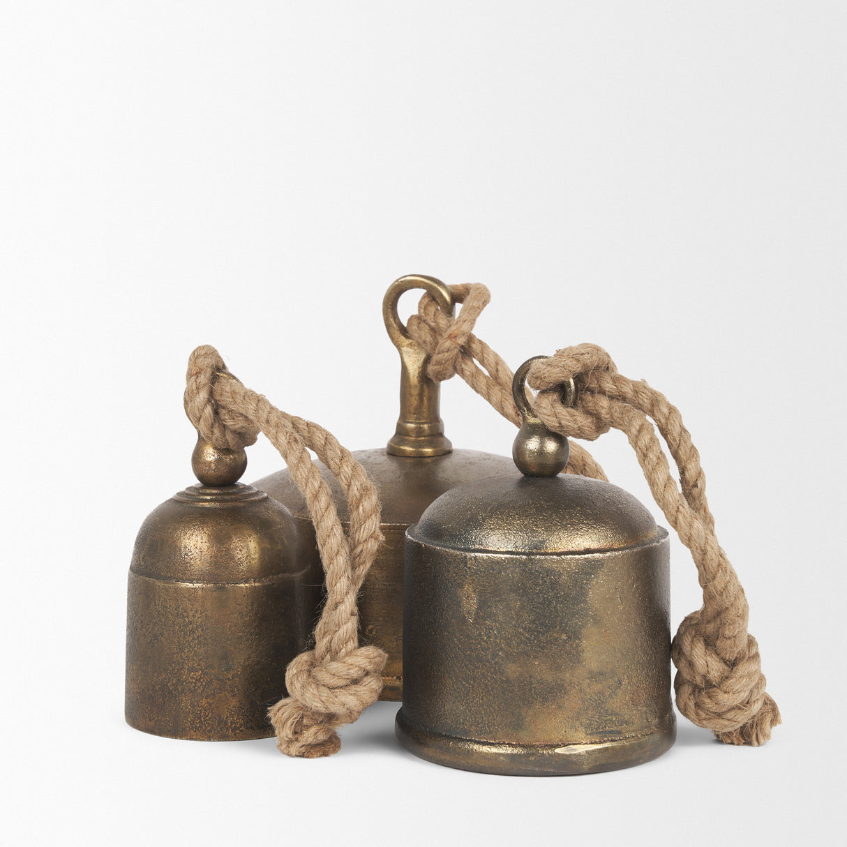 Quincy Small Gold Metal Decorative Bell Object from Mercana - Luna Furniture
