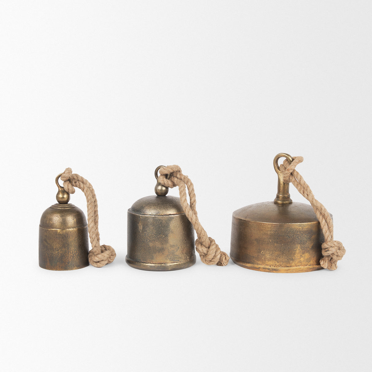 Quincy Small Gold Metal Decorative Bell Object from Mercana - Luna Furniture