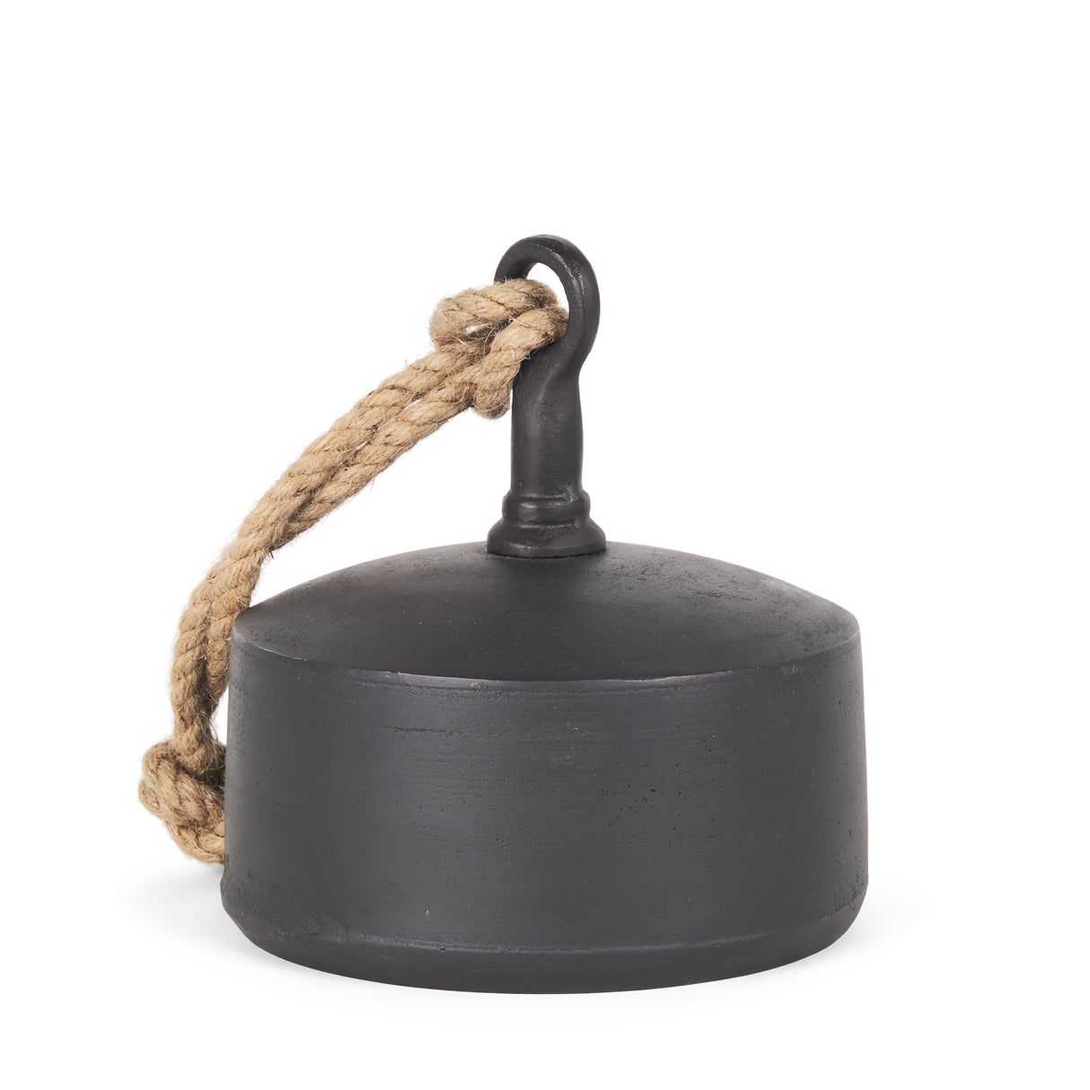 Quincy Large Matte Black Metal Decorative Bell Object from Mercana - Luna Furniture