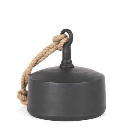 Quincy Large Matte Black Metal Decorative Bell Object from Mercana - Luna Furniture