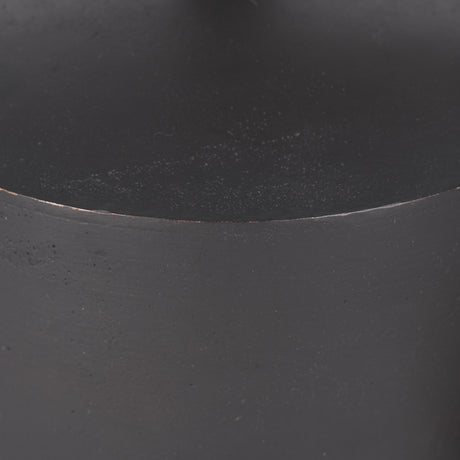 Quincy Large Matte Black Metal Decorative Bell Object from Mercana - Luna Furniture