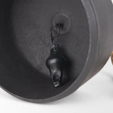 Quincy Large Matte Black Metal Decorative Bell Object from Mercana - Luna Furniture