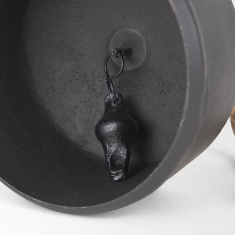 Quincy Large Matte Black Metal Decorative Bell Object from Mercana - Luna Furniture