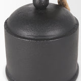 Quincy Medium Matte Black Metal Decorative Bell Object from Mercana - Luna Furniture