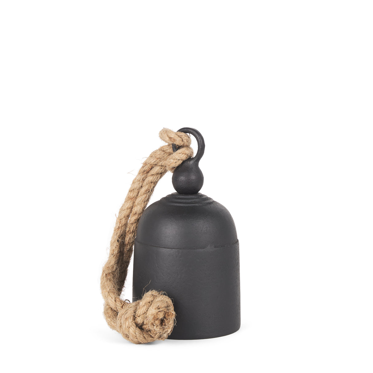 Quincy Small Matte Black Metal Decorative Bell Object from Mercana - Luna Furniture