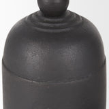 Quincy Small Matte Black Metal Decorative Bell Object from Mercana - Luna Furniture