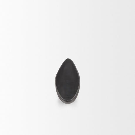 Piero Small Matte Black Metal Decorative Bowl from Mercana - Luna Furniture
