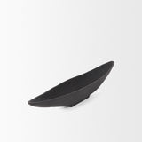 Piero Small Matte Black Metal Decorative Bowl from Mercana - Luna Furniture