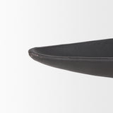 Piero Small Matte Black Metal Decorative Bowl from Mercana - Luna Furniture