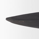 Piero Small Matte Black Metal Decorative Bowl from Mercana - Luna Furniture