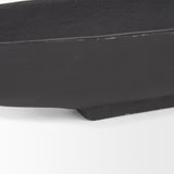 Piero Small Matte Black Metal Decorative Bowl from Mercana - Luna Furniture