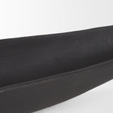 Piero Small Matte Black Metal Decorative Bowl from Mercana - Luna Furniture