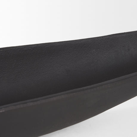 Piero Small Matte Black Metal Decorative Bowl from Mercana - Luna Furniture