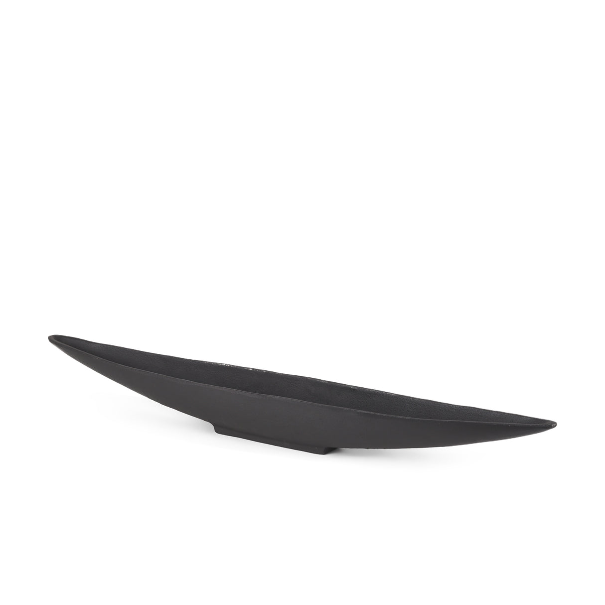 Piero Large Matte Black Metal Decorative Bowl from Mercana - Luna Furniture