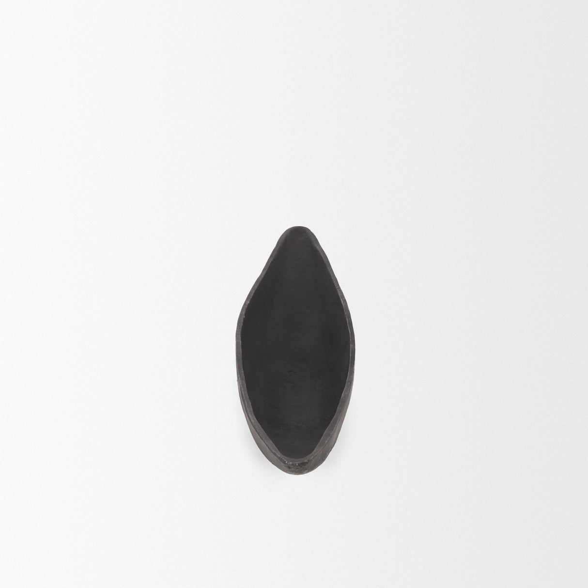 Piero Large Matte Black Metal Decorative Bowl from Mercana - Luna Furniture