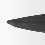 Piero Large Matte Black Metal Decorative Bowl from Mercana - Luna Furniture