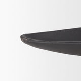 Piero Large Matte Black Metal Decorative Bowl from Mercana - Luna Furniture