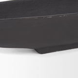 Piero Large Matte Black Metal Decorative Bowl from Mercana - Luna Furniture