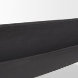 Piero Large Matte Black Metal Decorative Bowl from Mercana - Luna Furniture