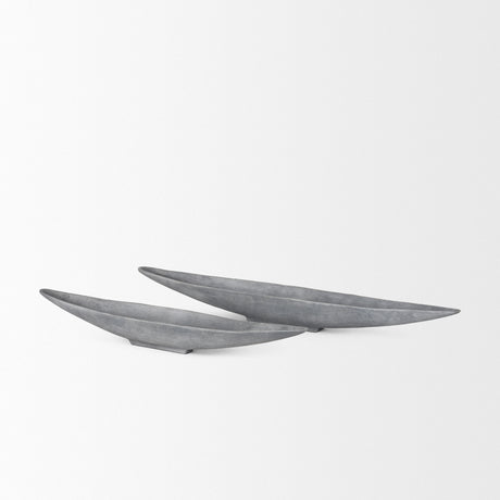 Piero Small Concrete Finished Metal Decorative Bowl from Mercana - Luna Furniture