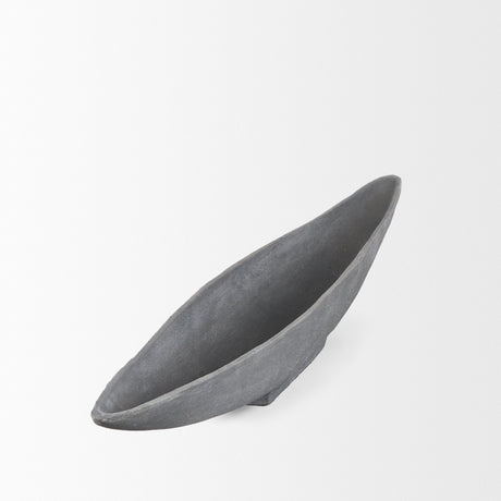 Piero Large Concrete Finished Metal Decorative Bowl from Mercana - Luna Furniture