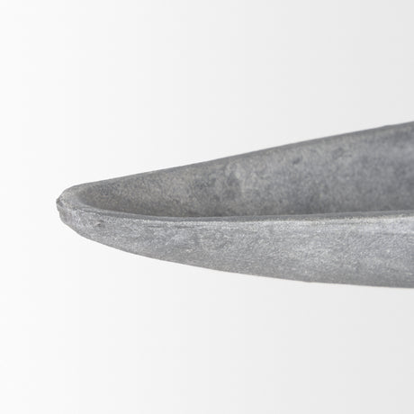 Piero Large Concrete Finished Metal Decorative Bowl from Mercana - Luna Furniture