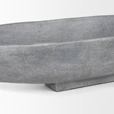 Piero Large Concrete Finished Metal Decorative Bowl from Mercana - Luna Furniture