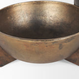 Quita Large Gold Metal Decorative Bowls (Set of 2) from Mercana - Luna Furniture