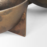 Quita Large Gold Metal Decorative Bowls (Set of 2) from Mercana - Luna Furniture