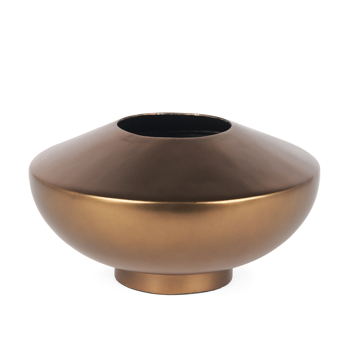 Quiana Large Gold Metal Vase from Mercana - Luna Furniture