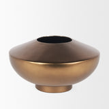 Quiana Large Gold Metal Vase from Mercana - Luna Furniture