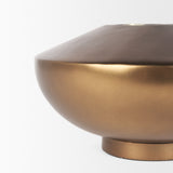 Quiana Large Gold Metal Vase from Mercana - Luna Furniture