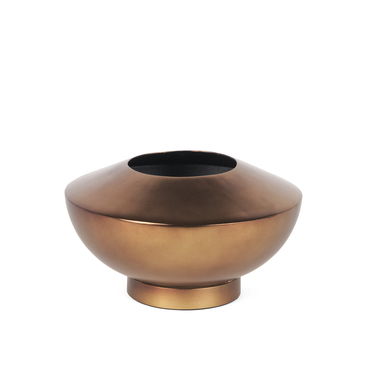 Quiana Medium Textured Gold Metal Vase from Mercana - Luna Furniture
