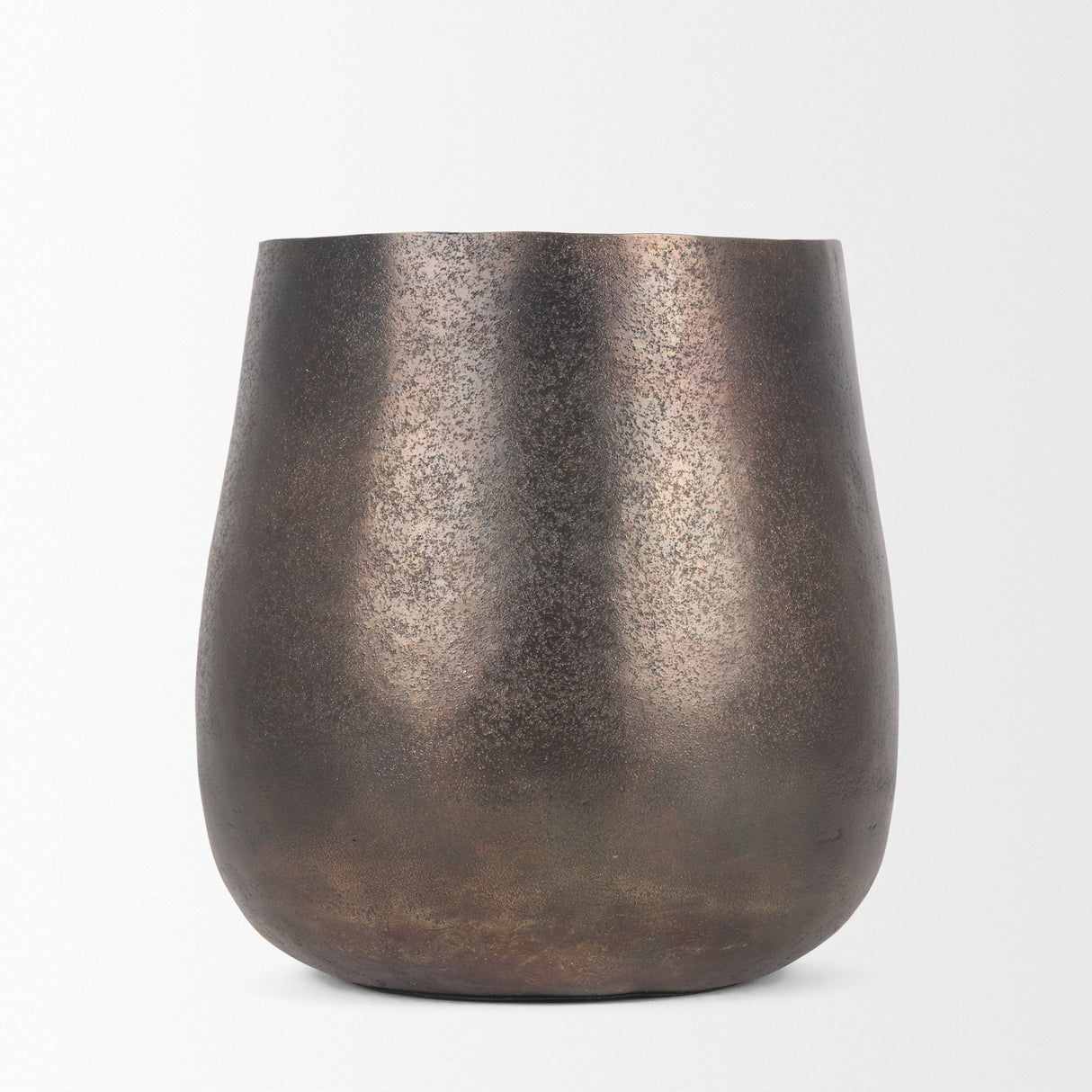 Quade Small Gold Metal Planter from Mercana - Luna Furniture