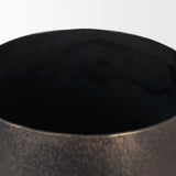 Quade Small Gold Metal Planter from Mercana - Luna Furniture