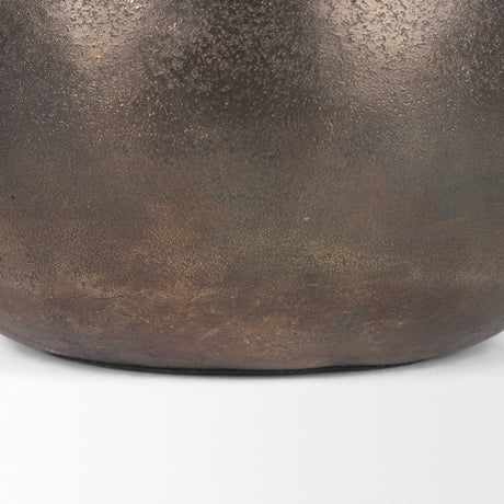 Quade Small Gold Metal Planter from Mercana - Luna Furniture