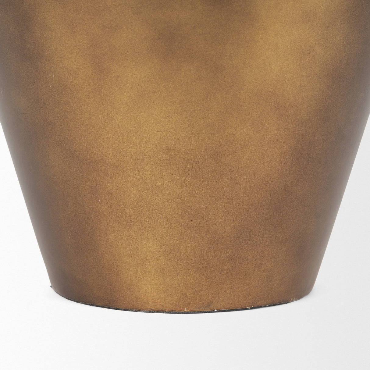 Perrin Large Brushed Gold Metal Decorative Vase from Mercana - Luna Furniture