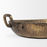 Pama Hammered Gold Metal Decorative Trays (Set of 2) from Mercana - Luna Furniture