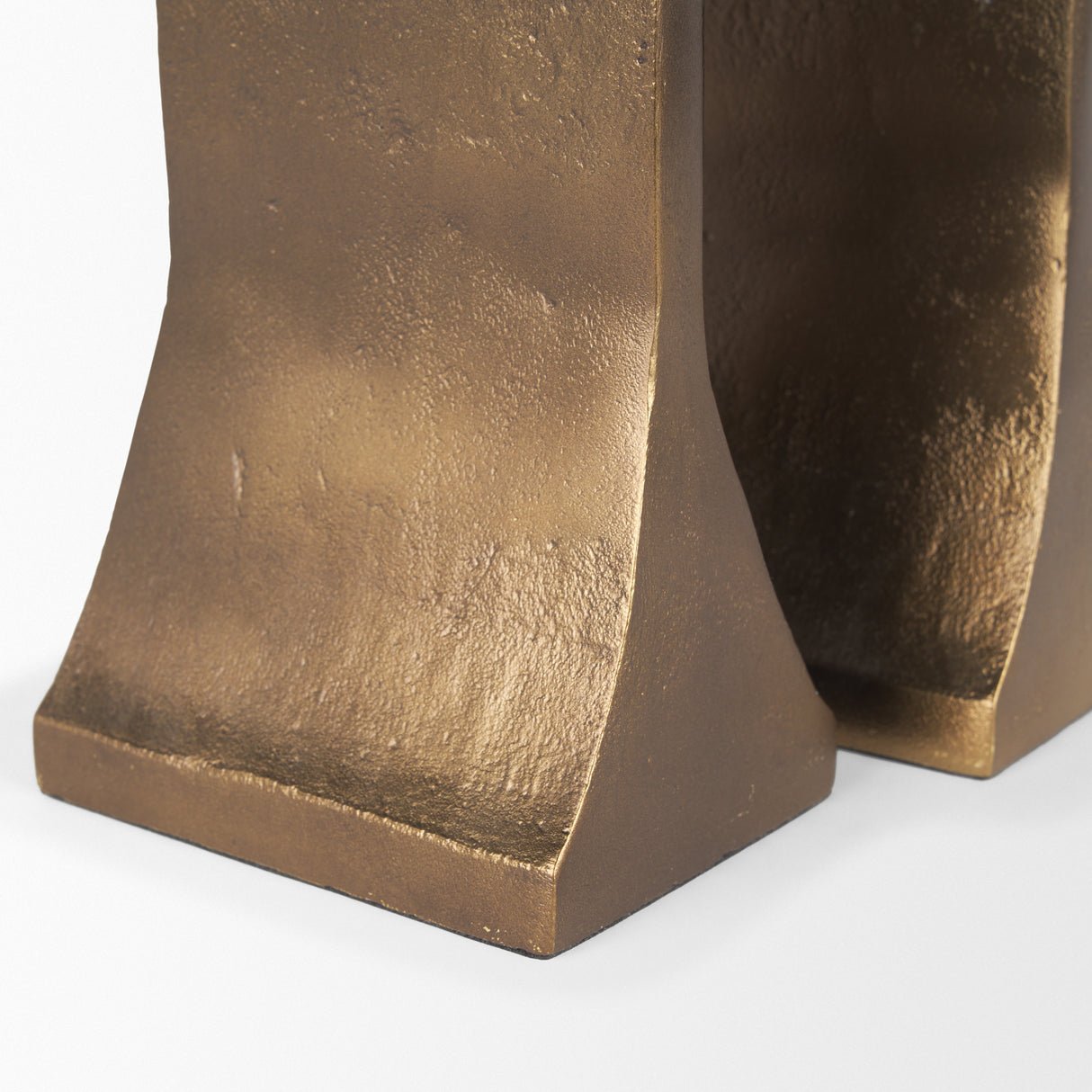 Polli Antiqued Gold w/ Matte Black Metal Taper Candleholders (Set of 2) from Mercana - Luna Furniture