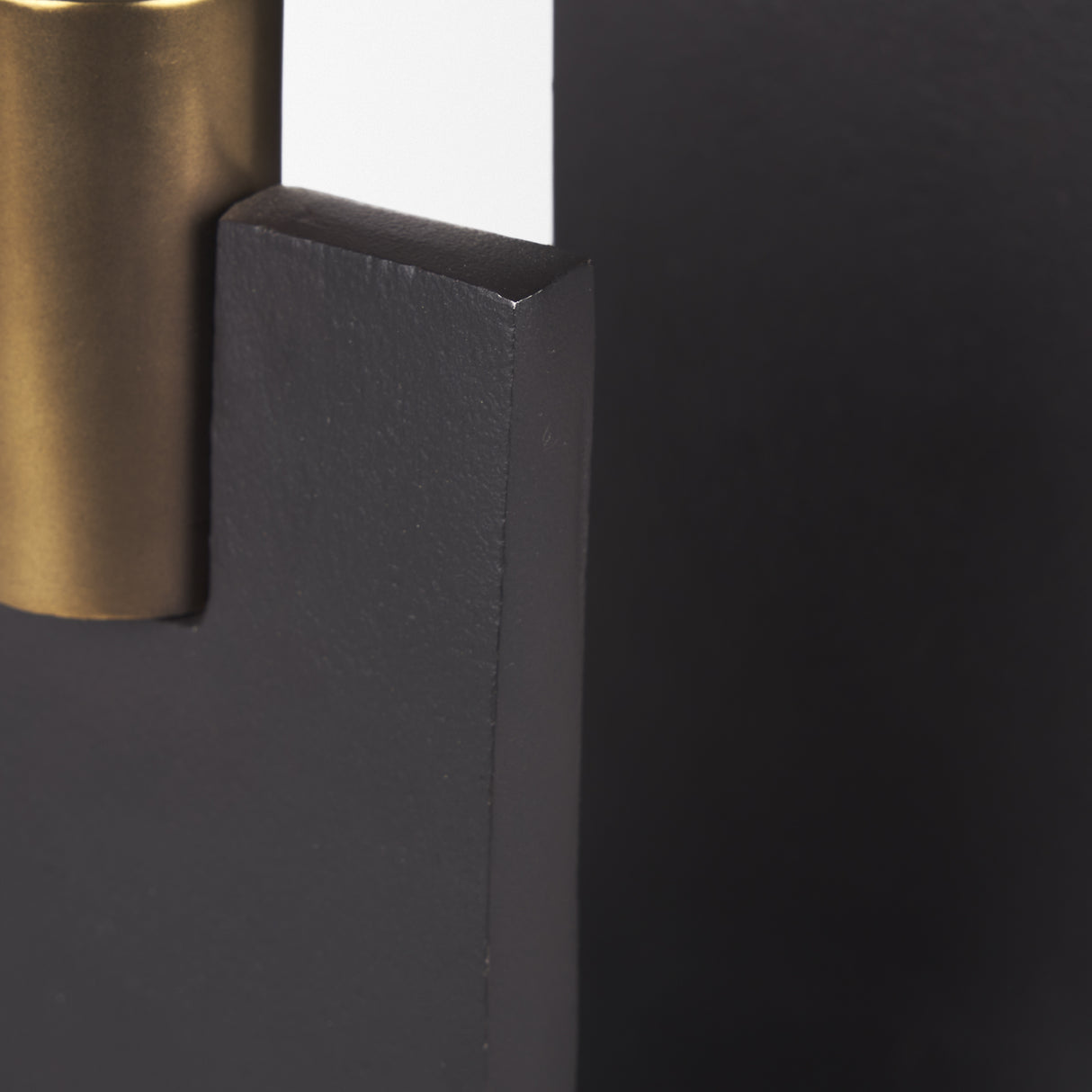 Polli Matte Black w/ Brushed Gold Metal Taper Candleholders (Set of 2) from Mercana - Luna Furniture