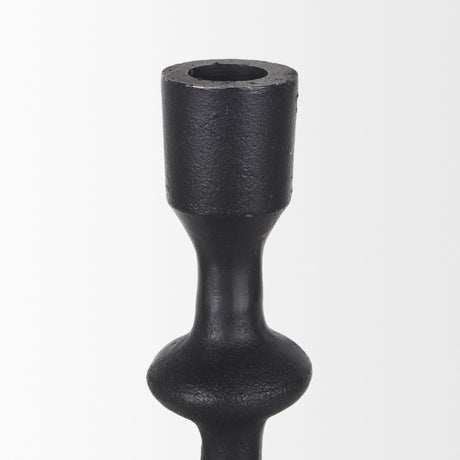 Paolo Matte Black Metal Candle Holder (Set of 3) from Mercana - Luna Furniture
