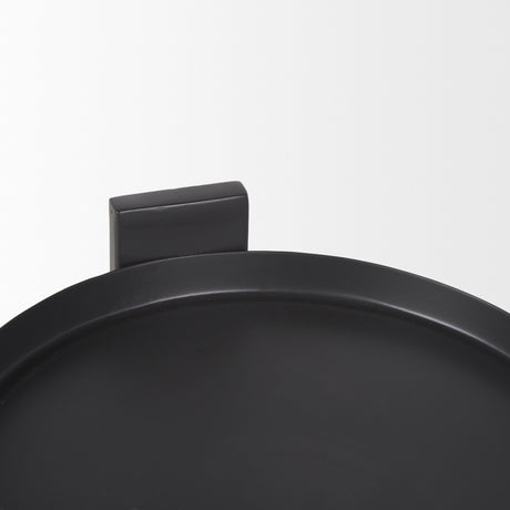 Price Large Matte Black-Brown Metal w/ Glass Hurricane Candle Holder from Mercana - Luna Furniture