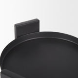 Price Small Matte Black-Brown Metal w/ Glass Hurricane Candle Holder from Mercana - Luna Furniture