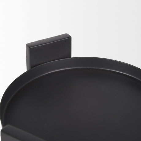 Price Small Matte Black-Brown Metal w/ Glass Hurricane Candle Holder from Mercana - Luna Furniture