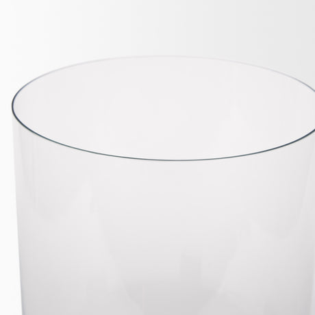 Price Large Antiqued Gold Metal w/ Glass Hurricane Candle Holder from Mercana - Luna Furniture
