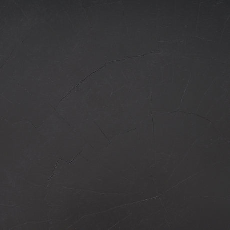 Riya Solid Black Wooden Stool from Mercana - Luna Furniture