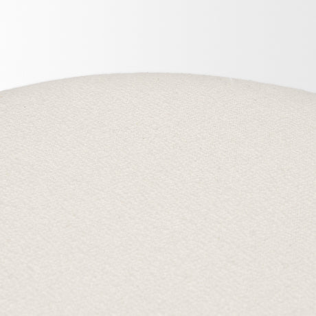 Shaiden Brown Wood w/ Cream Fabric Stool from Mercana - Luna Furniture