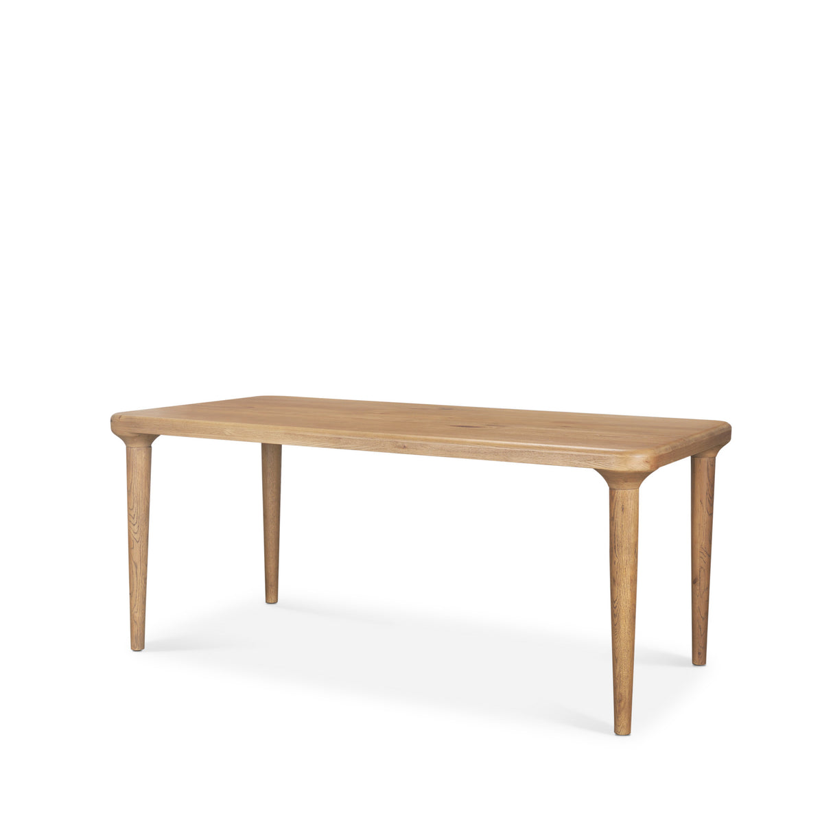 Suvan 72L Light Brown Rectangular Oak Wood Dining Table from Mercana - Luna Furniture