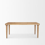 Suvan 72L Light Brown Rectangular Oak Wood Dining Table from Mercana - Luna Furniture