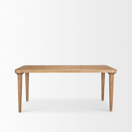 Suvan 72L Light Brown Rectangular Oak Wood Dining Table from Mercana - Luna Furniture